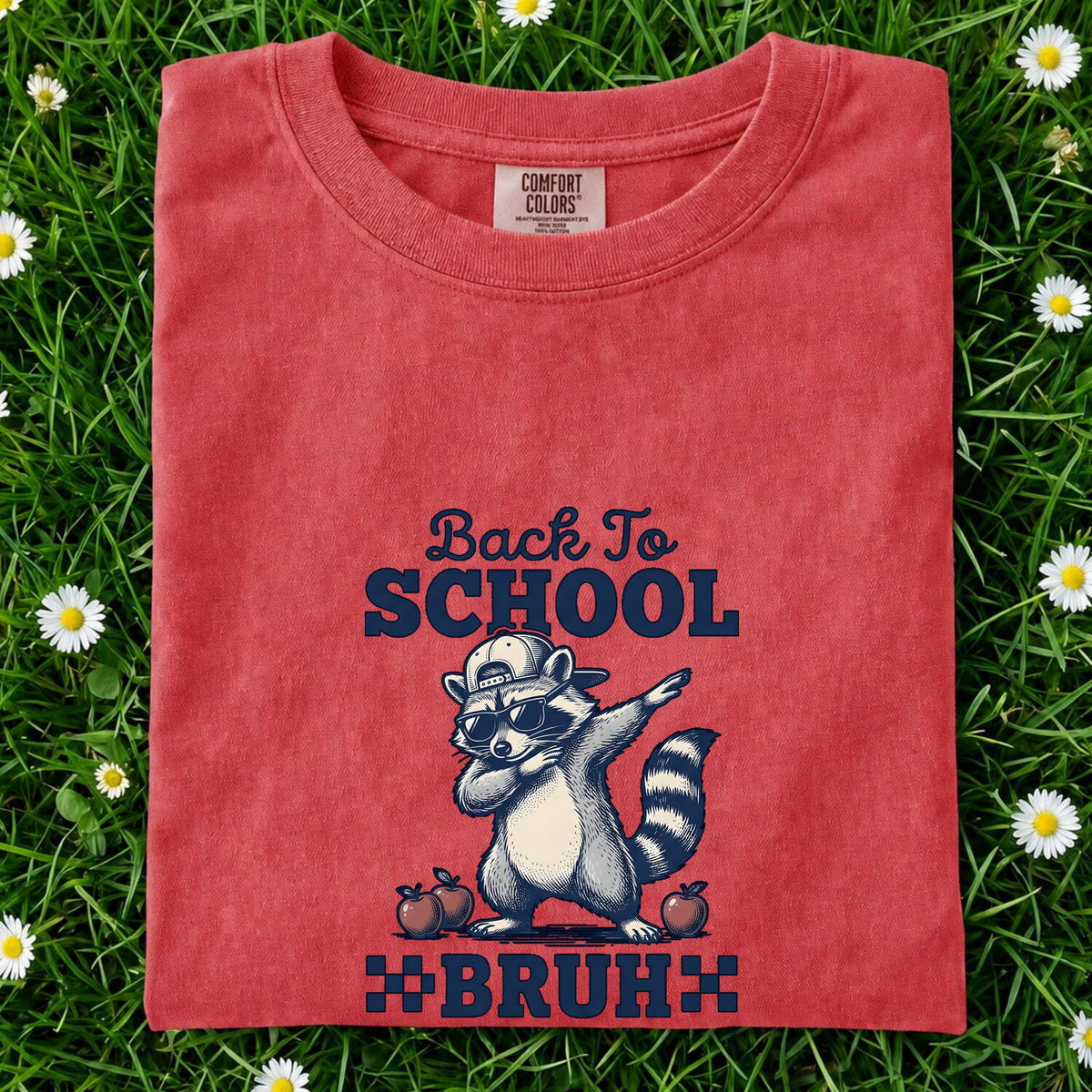 Funny Back to School Raccoon Shirt, Bruh Graphic Tee, Teacher Shirt
