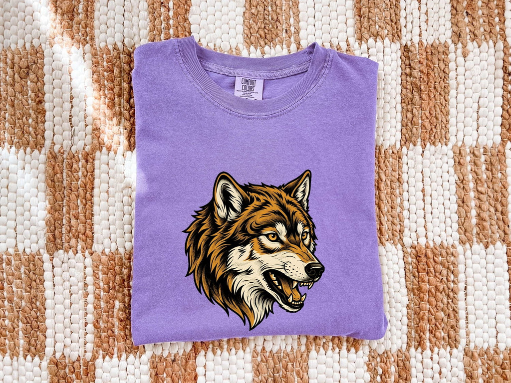 Wolf Shirt, Vintage Wildlife Graphic Tee, Wolf Lover Gift
