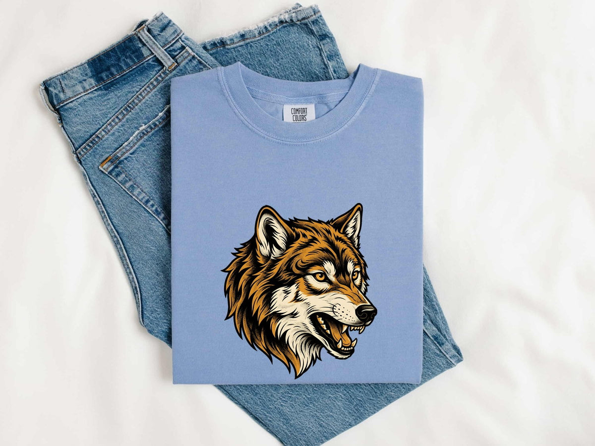 Wolf Shirt, Vintage Wildlife Graphic Tee, Wolf Lover Gift