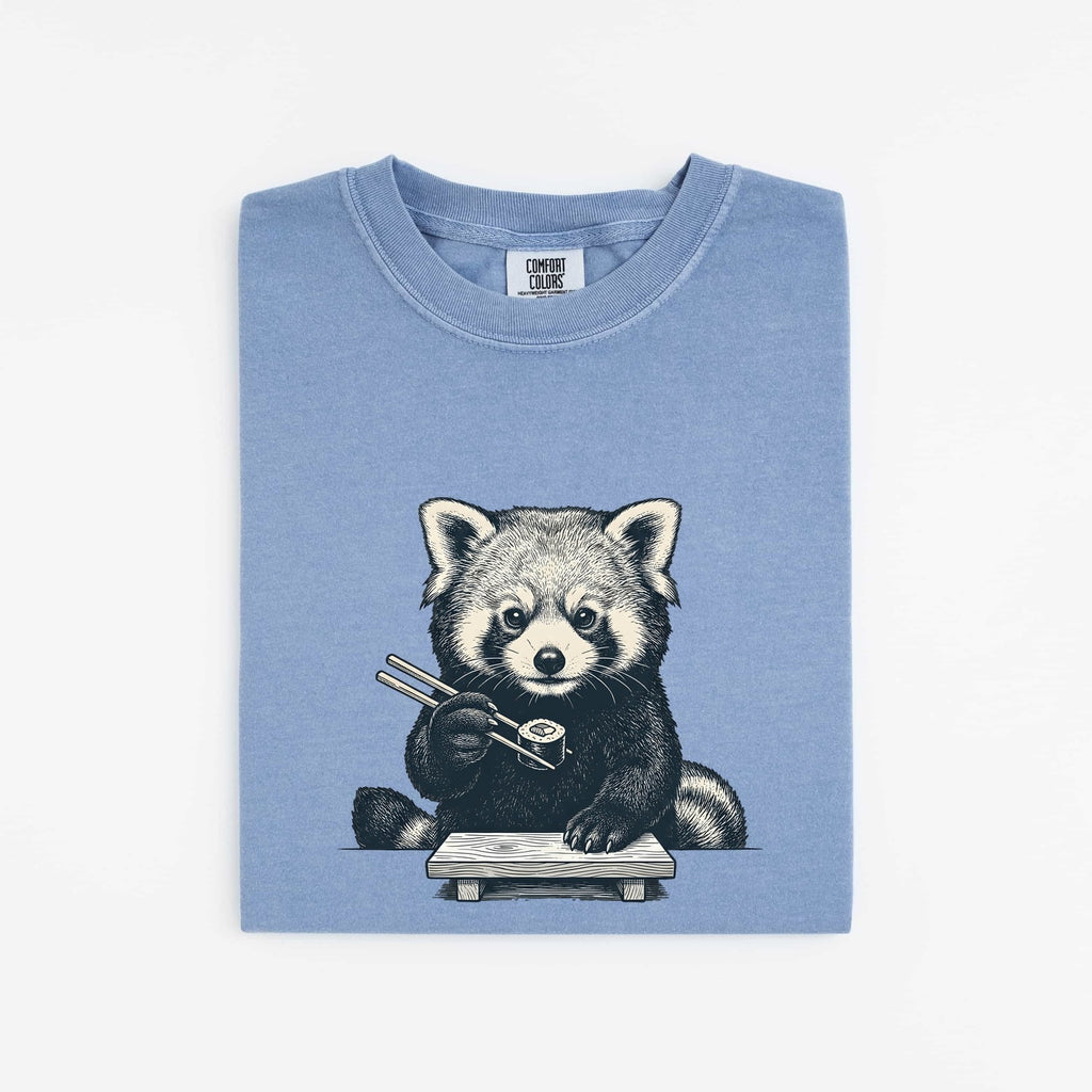 Red Panda Sushi Shirt, Sushi Lover Tee, Funny Foodie Shirt