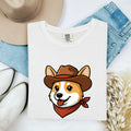 Cowboy Corgi Shirt, Western Dog Lover Tee, Corgi Mom Gift