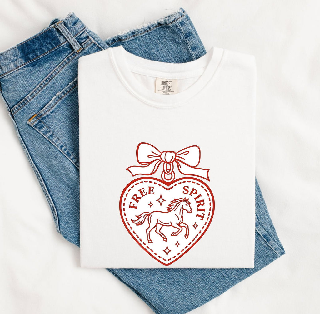 Free Spirit Horse Shirt, Western Cowgirl Tee, Horse Lover Gift