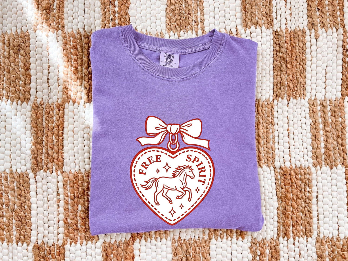 Free Spirit Horse Shirt, Western Cowgirl Tee, Horse Lover Gift
