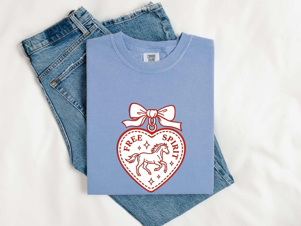 Free Spirit Horse Shirt, Western Cowgirl Tee, Horse Lover Gift
