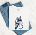 Bear Playing Bass Shirt, Vintage Musician Tee, Bass Player Gift