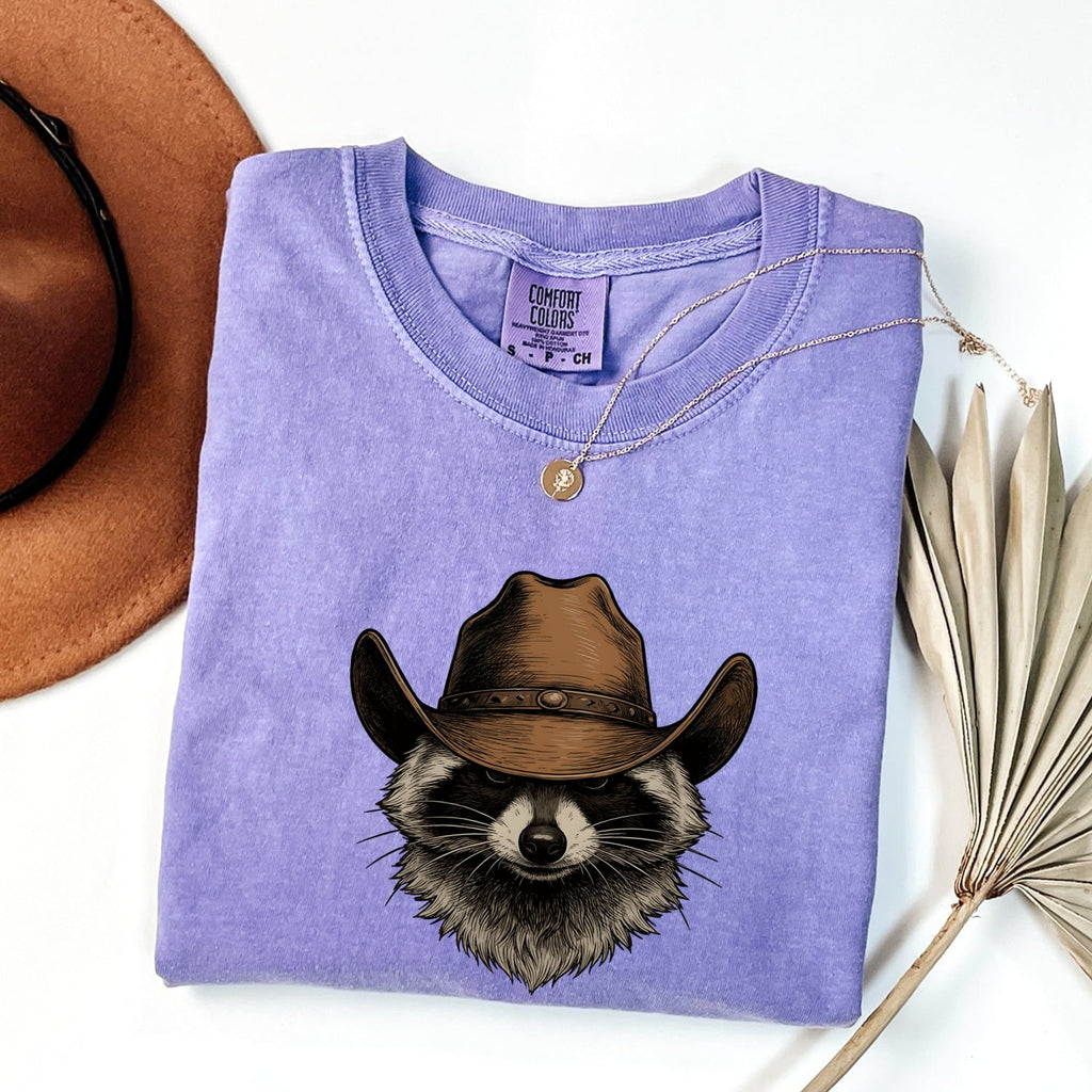 Cowboy Raccoon Shirt, Funny Trash Panda Tee, Western Animal Tee