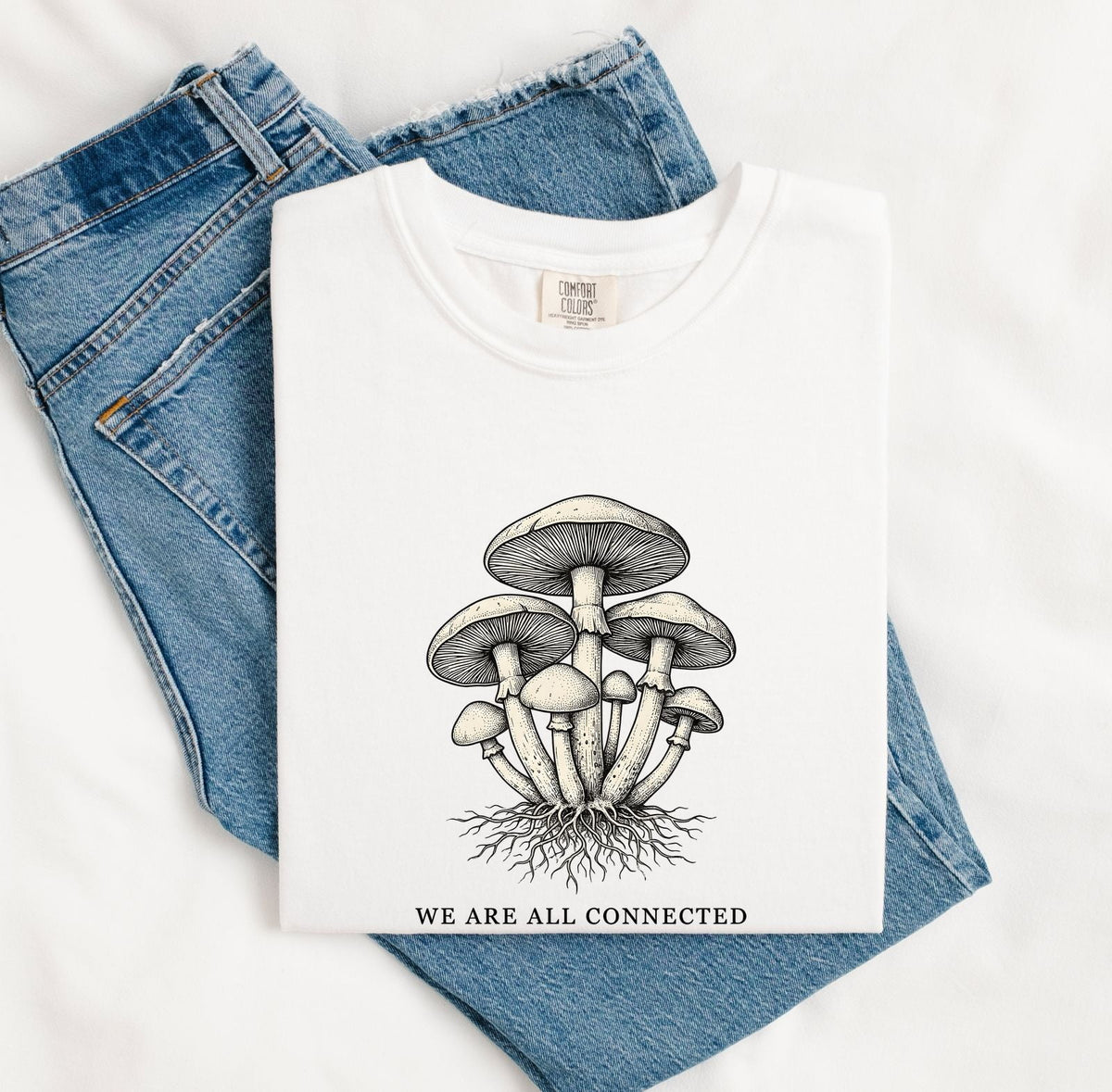 Vintage Mushroom Shirt, Botanical Cottagecore Tee, Fungi Lover Gift