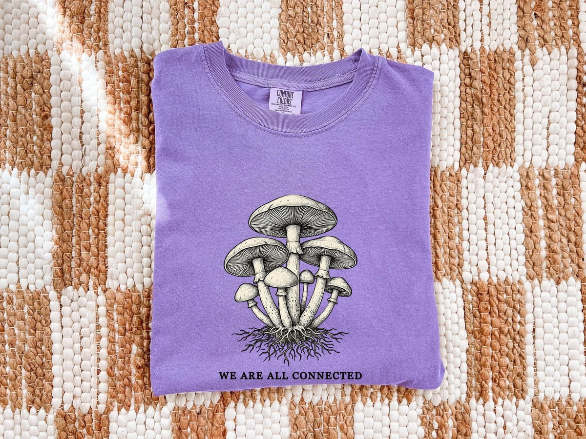 Vintage Mushroom Shirt, Botanical Cottagecore Tee, Fungi Lover Gift
