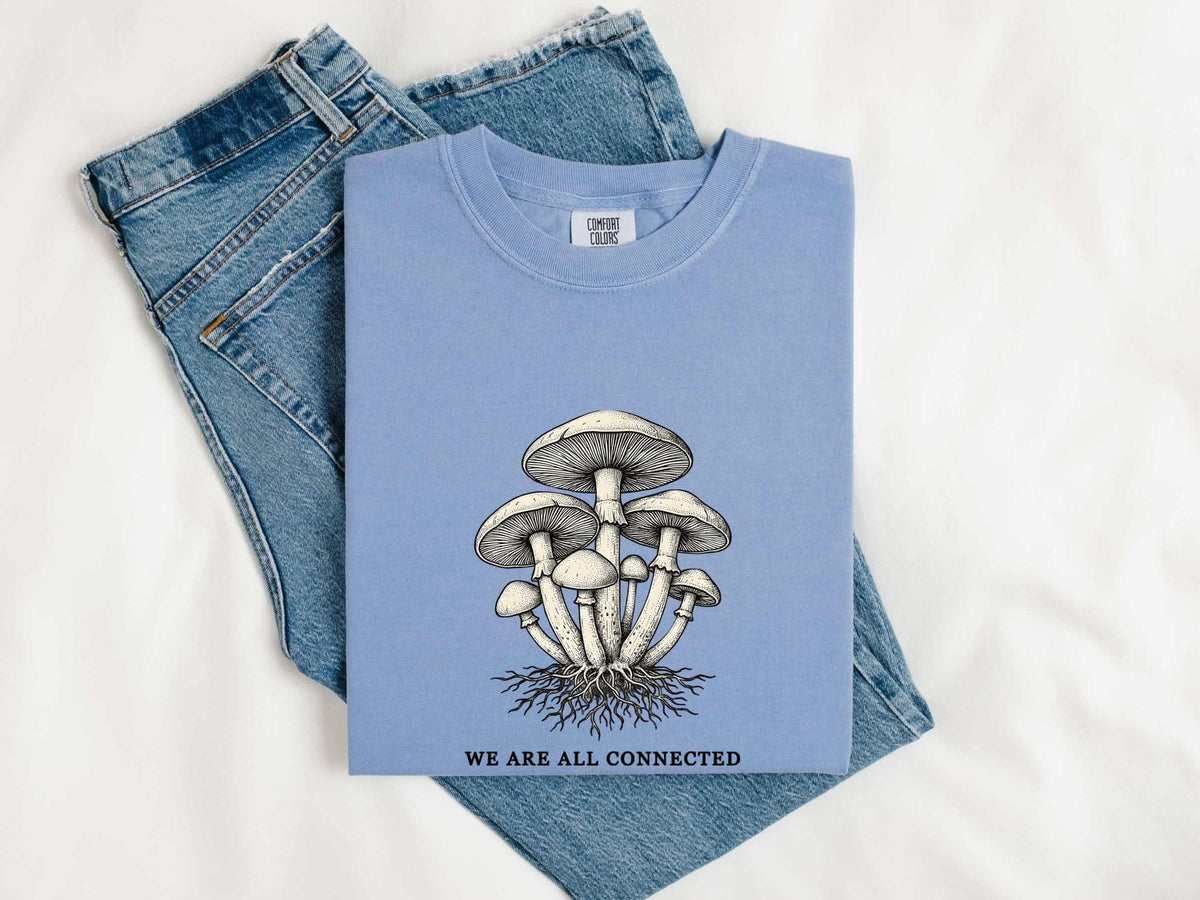 Vintage Mushroom Shirt, Botanical Cottagecore Tee, Fungi Lover Gift