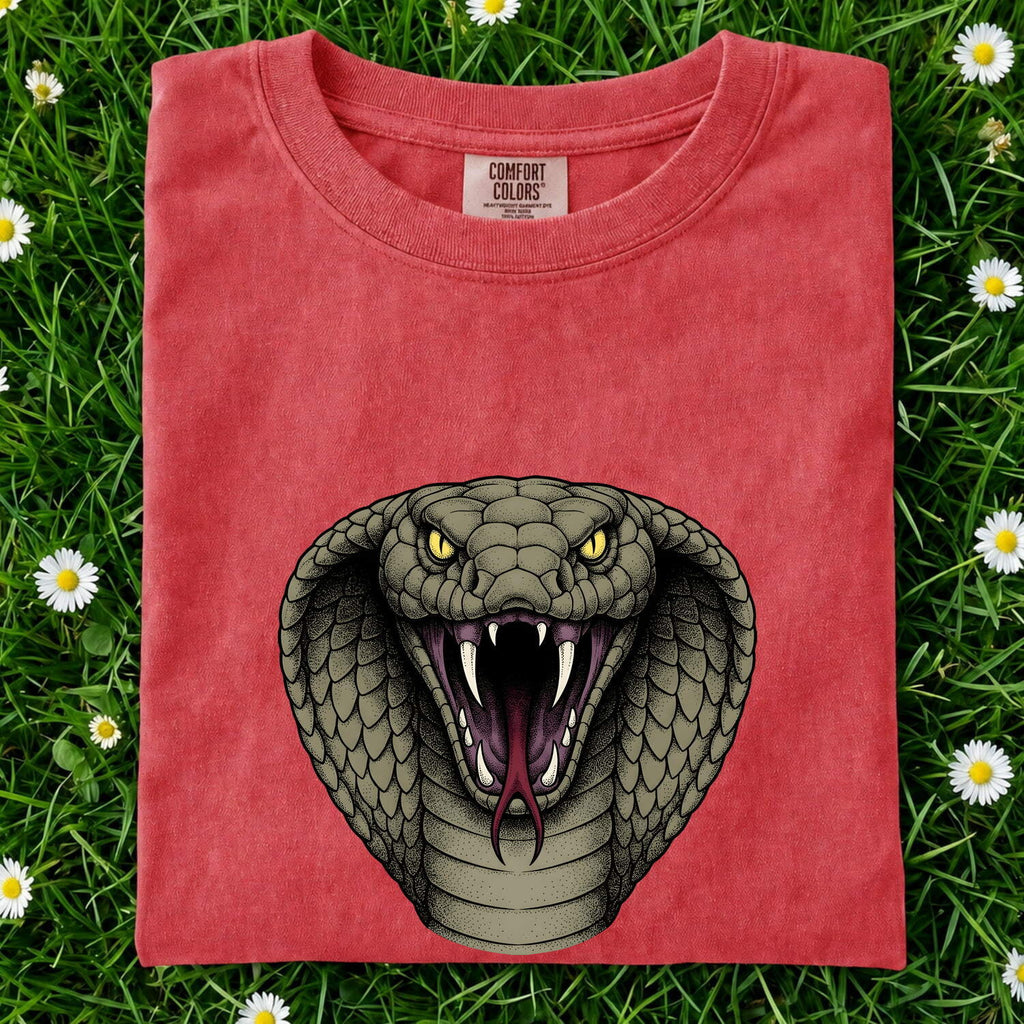Cobra Snake Shirt, Reptile Lover Tee, Fierce Snake Graphic Tee
