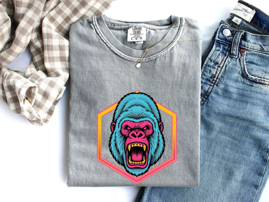Fierce Monkey Shirt, Monkey Lover Gift, Wild Animal Graphic Tee