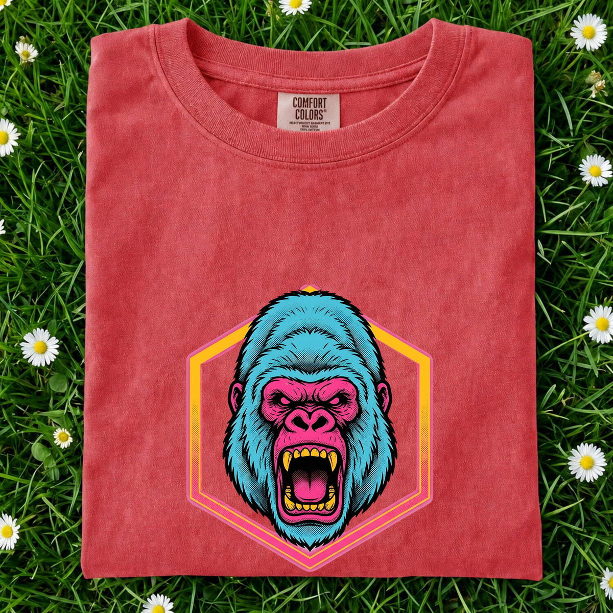Fierce Monkey Shirt, Monkey Lover Gift, Wild Animal Graphic Tee