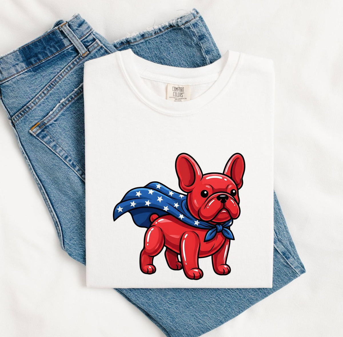 Patriotic French Bulldog Shirt, Frenchie 4th of July Tee, Dog Lover Gift