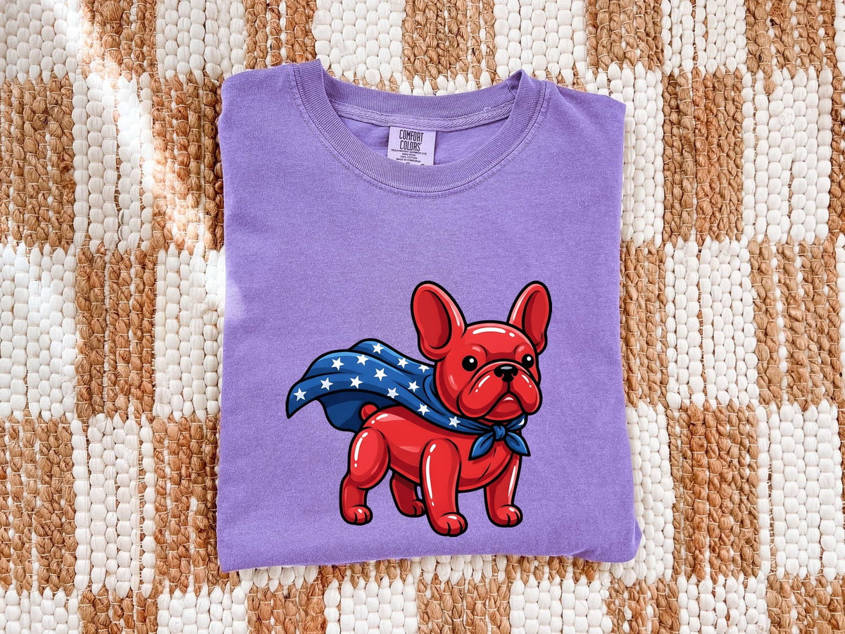 Patriotic French Bulldog Shirt, Frenchie 4th of July Tee, Dog Lover Gift