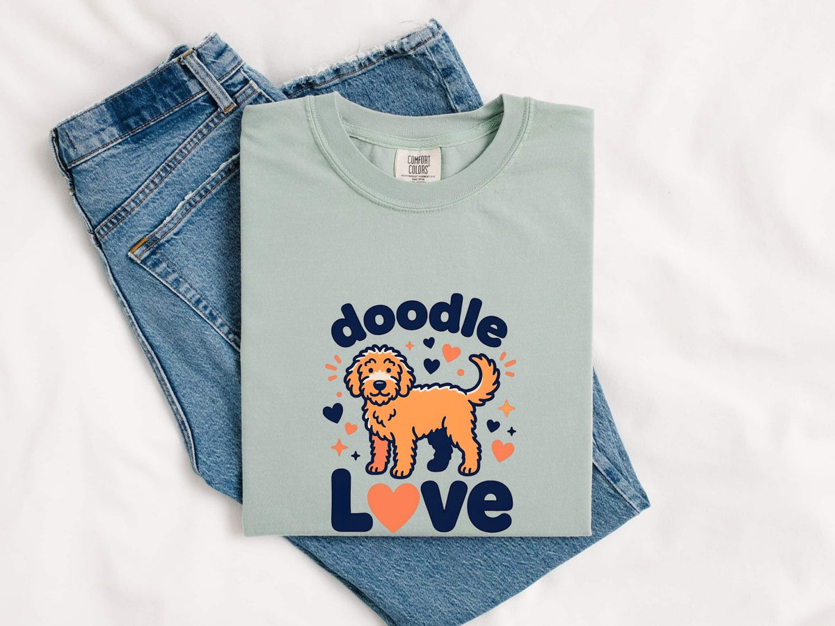 Doodle Love Shirt, Goldendoodle Mom Tee, Labradoodle Dog Lover Gift, Cute Puppy Shirt