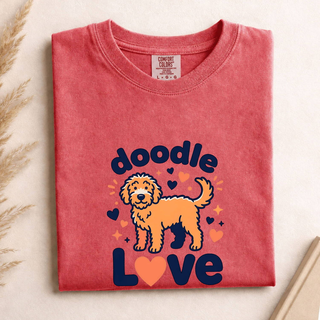 Doodle Love Shirt, Goldendoodle Mom Tee, Labradoodle Dog Lover Gift, Cute Puppy Shirt