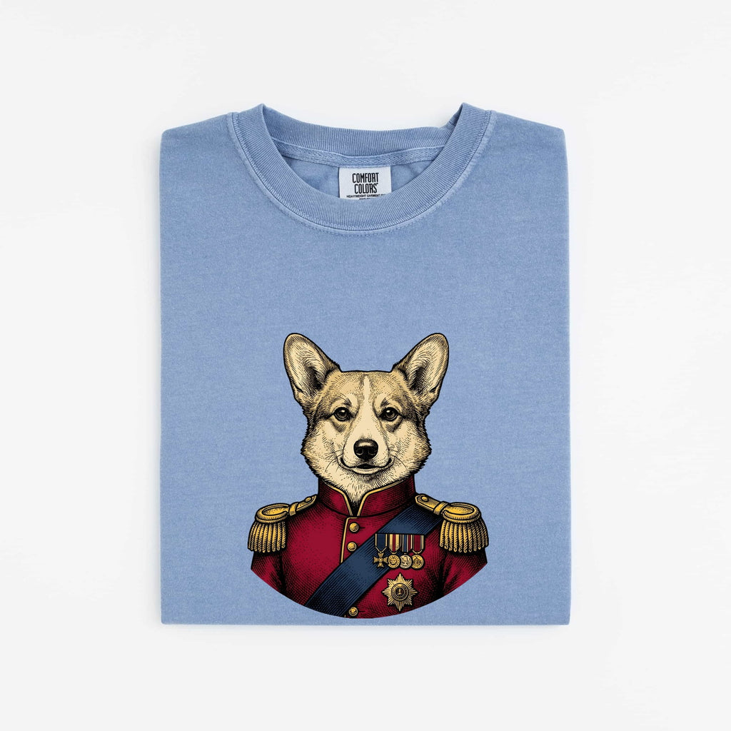 Royal Corgi Shirt, Funny Corgi Tee, Regal Dog Portrait, Corgi Mom Gift