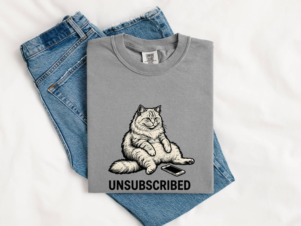 Unsubscribed Cat Shirt, Funny Cat Tee, Cat Lover Gift, Sarcastic Kitty Shirt