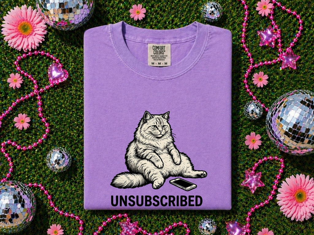 Unsubscribed Cat Shirt, Funny Cat Tee, Cat Lover Gift, Sarcastic Kitty Shirt