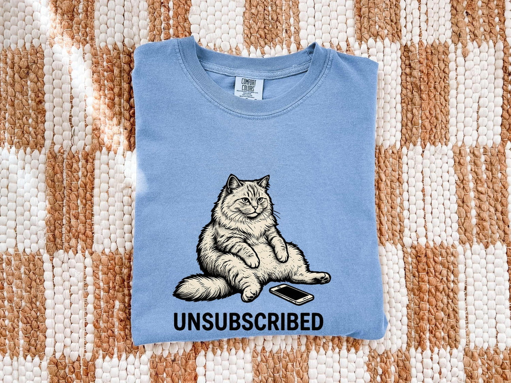 Unsubscribed Cat Shirt, Funny Cat Tee, Cat Lover Gift, Sarcastic Kitty Shirt