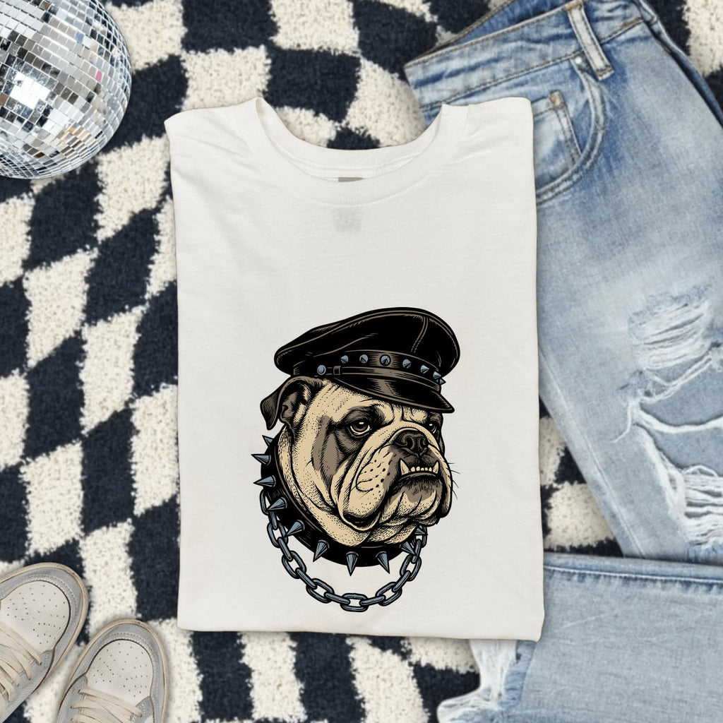 Bulldog Biker Shirt, Funny Motorcycle Dog Tee, Bulldog Lover Gift