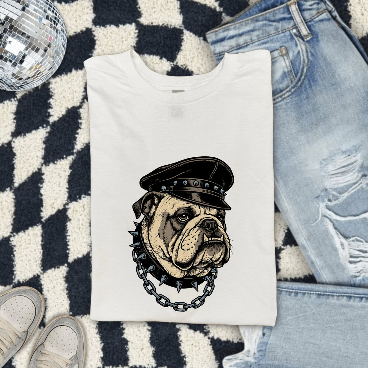 Bulldog Biker Shirt, Funny Motorcycle Dog Tee, Bulldog Lover Gift