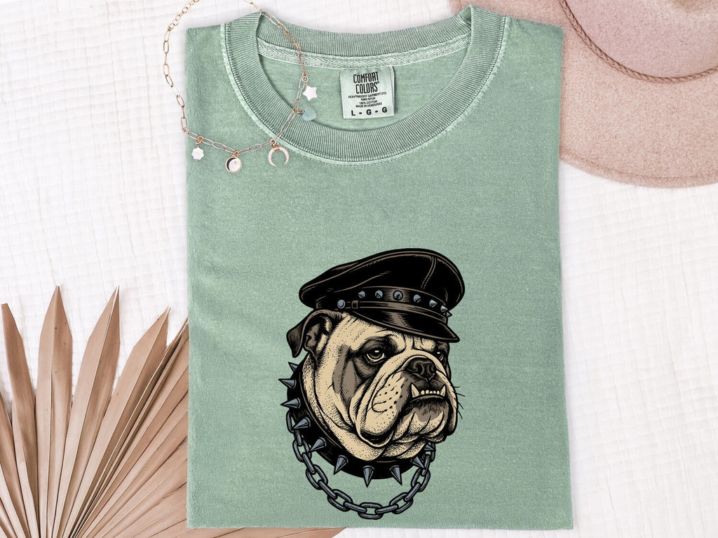 Bulldog Biker Shirt, Funny Motorcycle Dog Tee, Bulldog Lover Gift