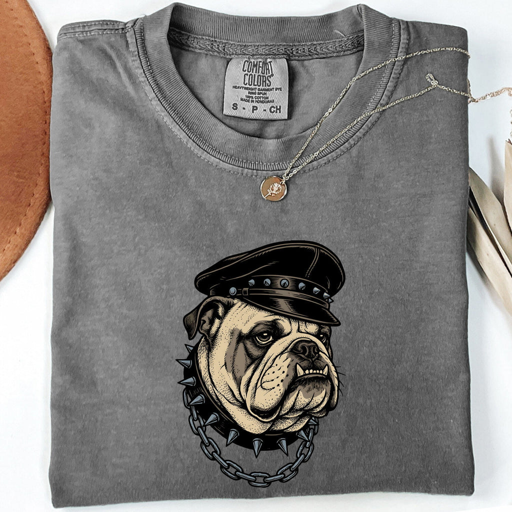 Bulldog Biker Shirt, Funny Motorcycle Dog Tee, Bulldog Lover Gift