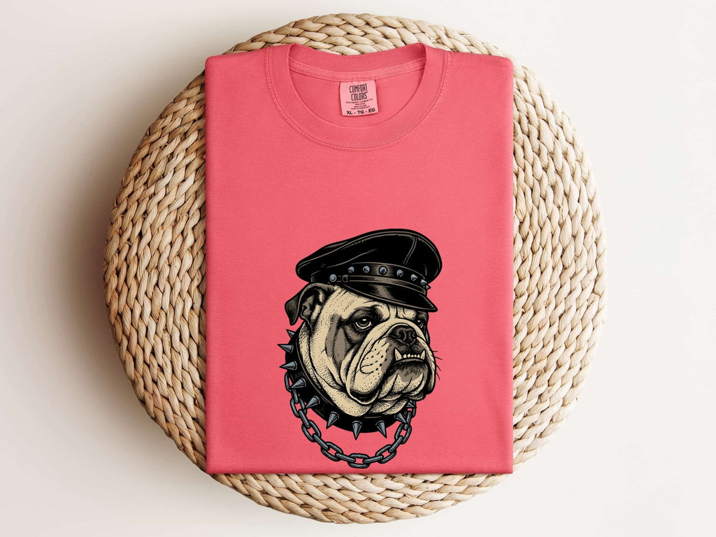 Bulldog Biker Shirt, Funny Motorcycle Dog Tee, Bulldog Lover Gift