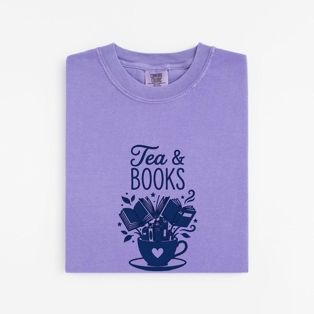 Tea and Books Shirt, Book Lover Tee, Reader Gift for Tea Lovers