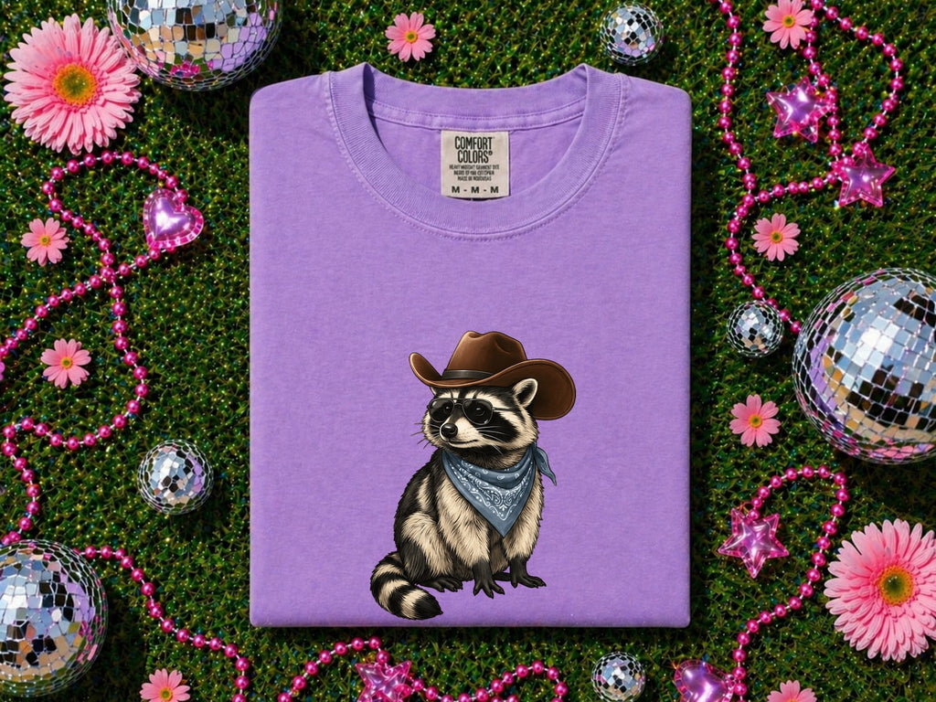 Cowboy Raccoon Shirt, Funny Western Animal Tee, Trash Panda Gift