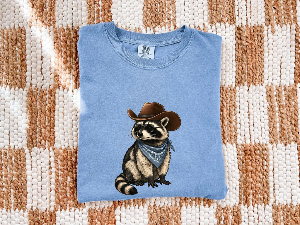 Cowboy Raccoon Shirt, Funny Western Animal Tee, Trash Panda Gift