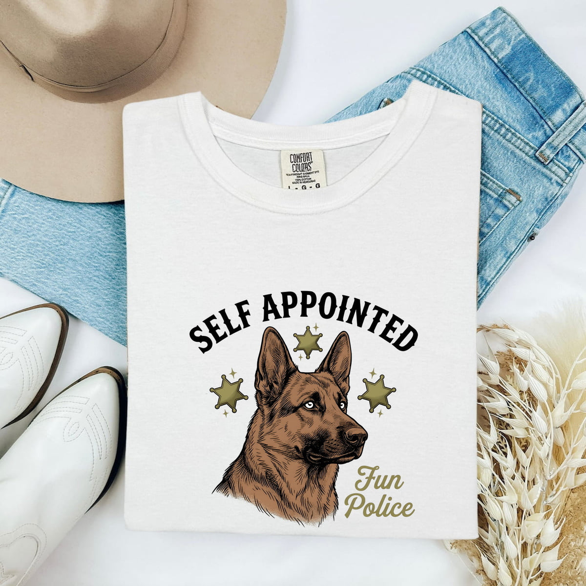 German Shepherd Shirt, Funny Dog Lover Tee, Fun Police Dog Mom Gift