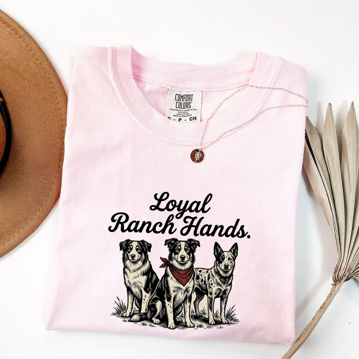 Loyal Ranch Hands Shirt, Western Dog Lover Tee, Ranch Dog Shirt, Country Dog Mom Gift