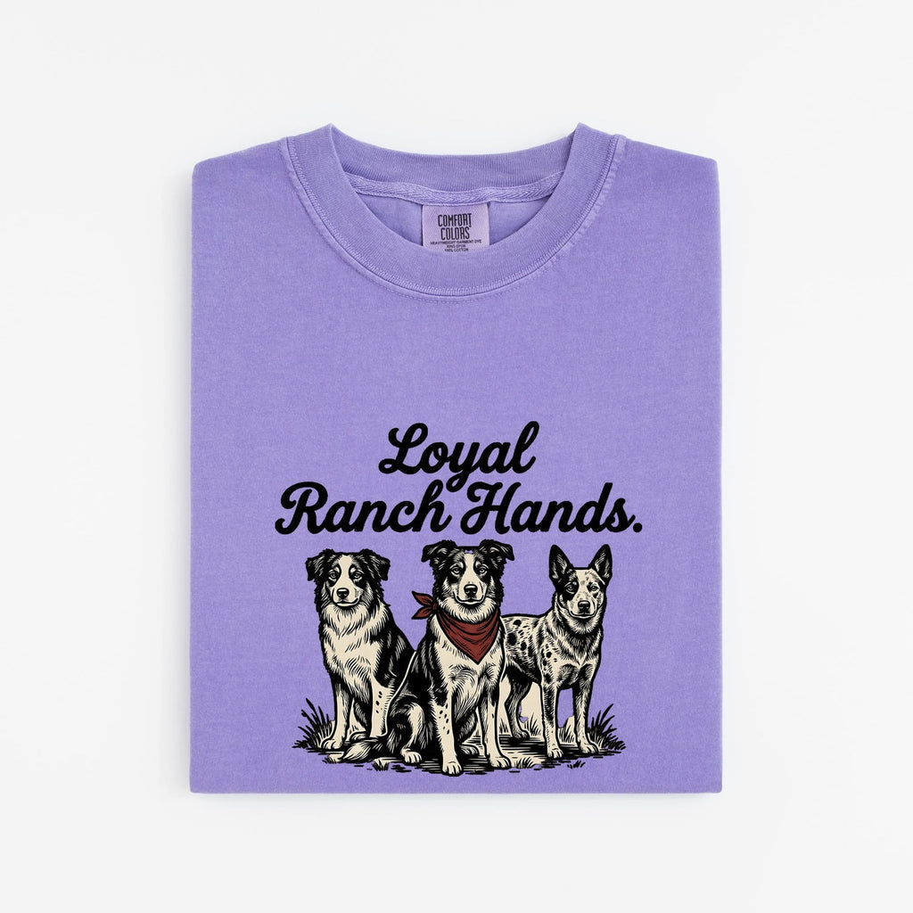 Loyal Ranch Hands Shirt, Western Dog Lover Tee, Ranch Dog Shirt, Country Dog Mom Gift