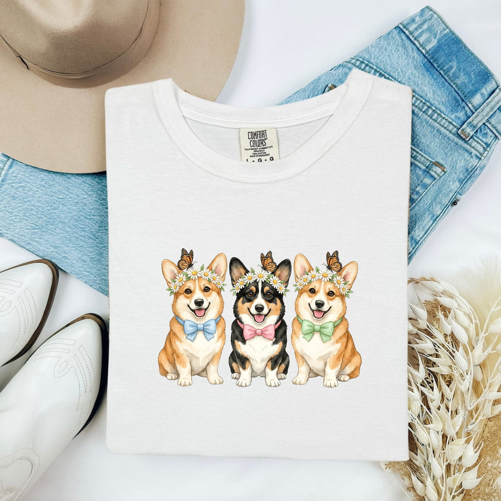 Corgi Shirt, Cute Corgi Trio Tee, Corgi Mom Gift, Dog Lover Shirt