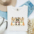 Corgi Shirt, Cute Corgi Trio Tee, Corgi Mom Gift, Dog Lover Shirt
