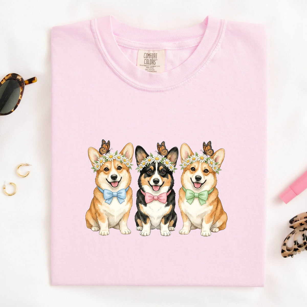 Corgi Shirt, Cute Corgi Trio Tee, Corgi Mom Gift, Dog Lover Shirt