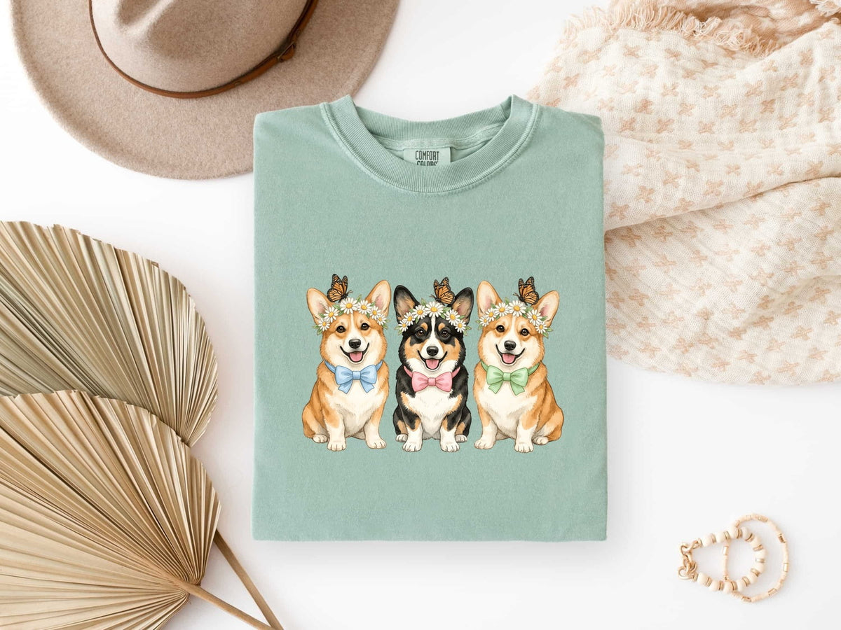 Corgi Shirt, Cute Corgi Trio Tee, Corgi Mom Gift, Dog Lover Shirt