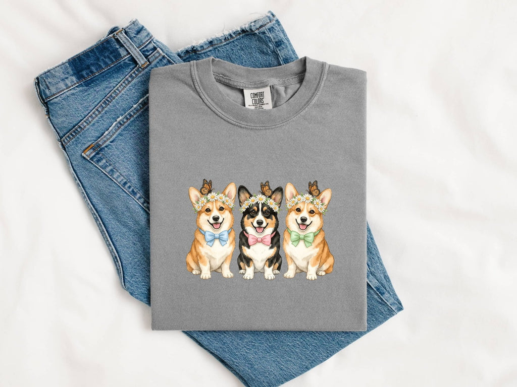 Corgi Shirt, Cute Corgi Trio Tee, Corgi Mom Gift, Dog Lover Shirt