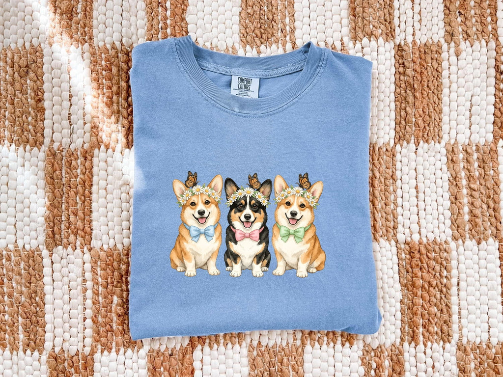Corgi Shirt, Cute Corgi Trio Tee, Corgi Mom Gift, Dog Lover Shirt