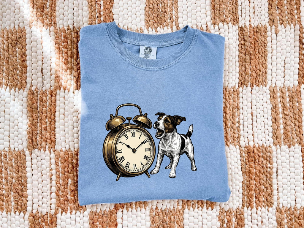 Jack Russell Terrier Shirt, Funny Dog Alarm Clock Tee, Jack Russell Mom Gift