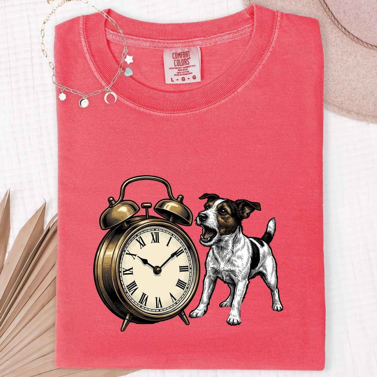 Jack Russell Terrier Shirt, Funny Dog Alarm Clock Tee, Jack Russell Mom Gift