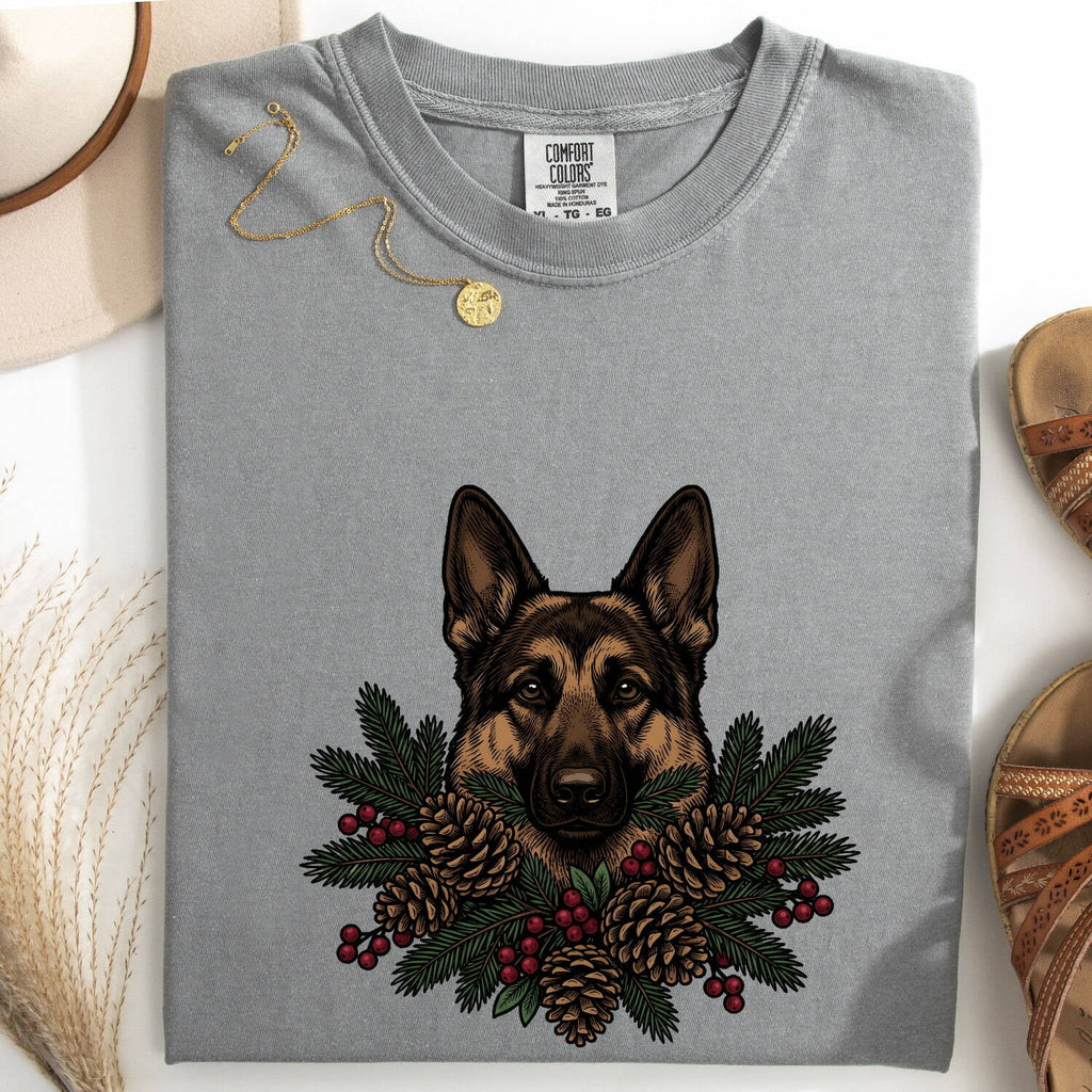 German Shepherd Christmas Shirt, German Shepherd Mom Tee, Dog Lover Christmas Gift