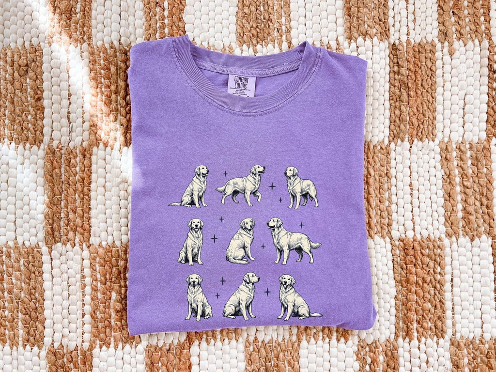Golden Retriever Shirt, Dog Mom Tee, Golden Retriever Lover Gift, Dog Sketch Shirt