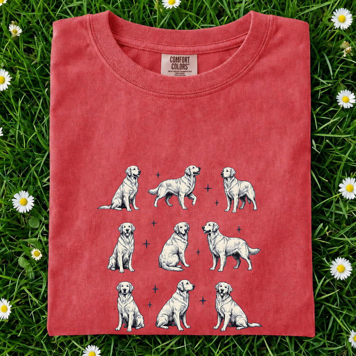 Golden Retriever Shirt, Dog Mom Tee, Golden Retriever Lover Gift, Dog Sketch Shirt