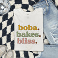Booba Bakes Bliss Shirt, Funny Retro Graphic Tee, Quirky Typography Shirt, Cute Aesthetic Tee