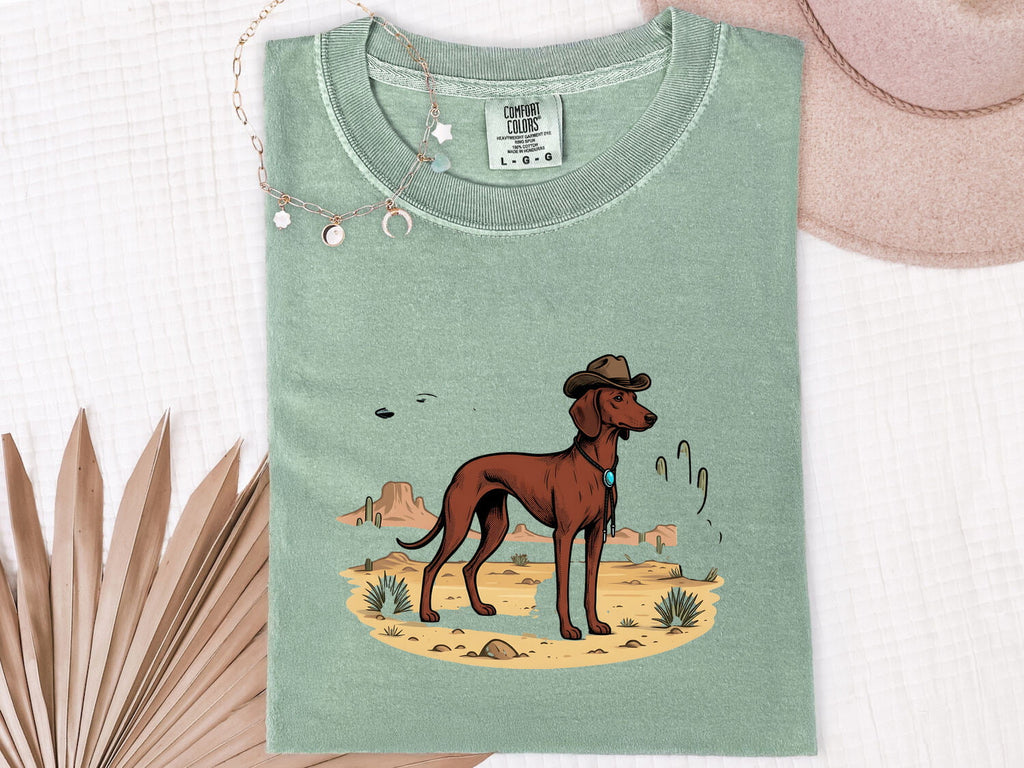 Cowboy Dog Shirt, Western Dog Tee, Funny Ranch Dog Shirt, Cowgirl Gift
