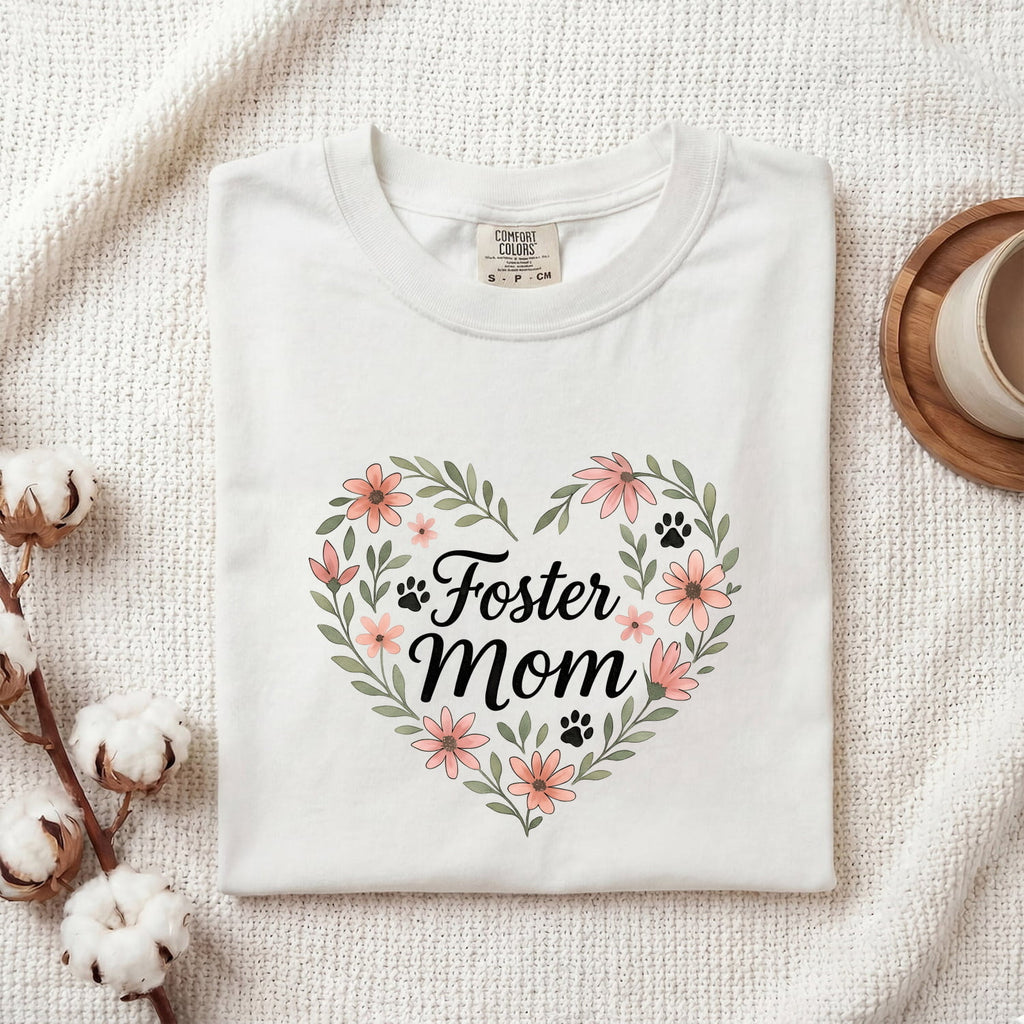 Foster Mom Shirt, Floral Foster Mother Tee, Foster Parent Gift, Mother’s Day Gift