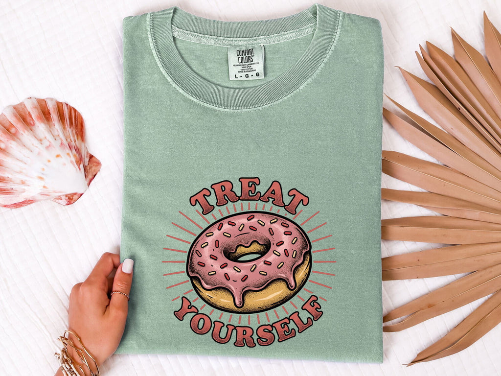 Treat Yourself Donut Shirt, Funny Donut Tee, Sweet Treat Shirt, Bakery Lover Gift for Women